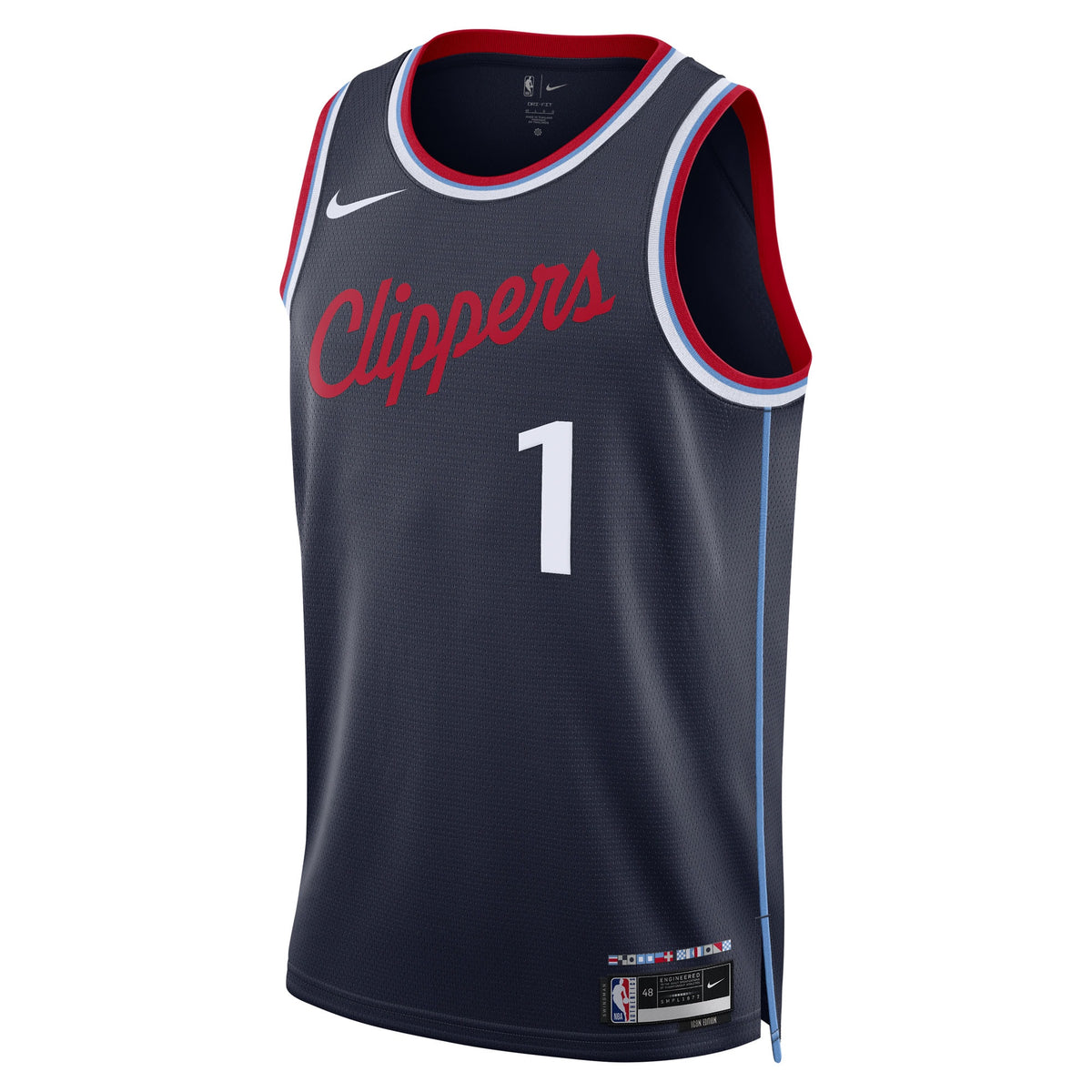 Unisex Keaton Wagler LA Clippers Replica Icon Swingman NBA Basketball Jersey - Navy - view 3