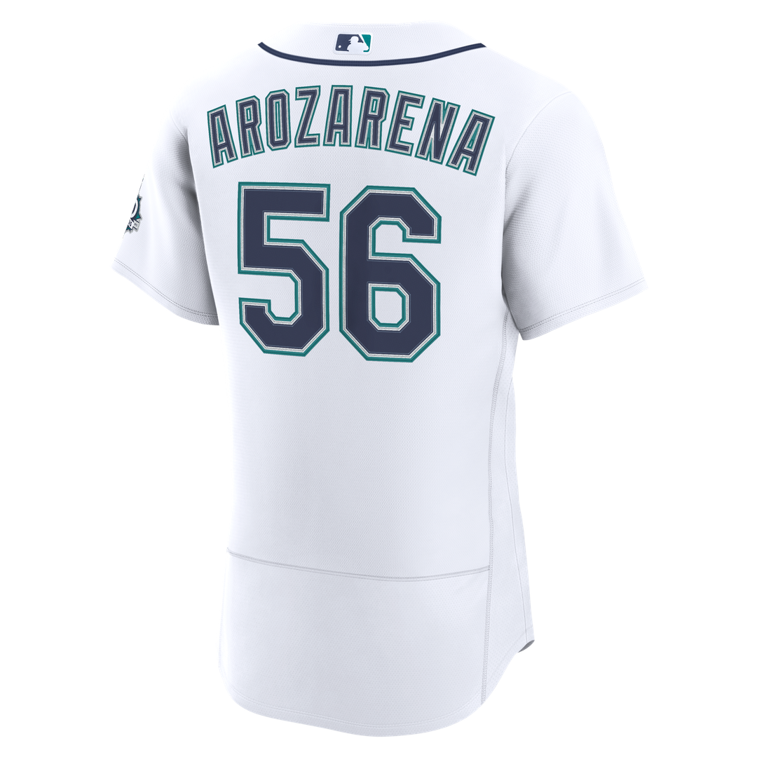 Men's Seattle Mariners Randy Arozarena White Home 50th Season MLB Baseball Jersey - view 3