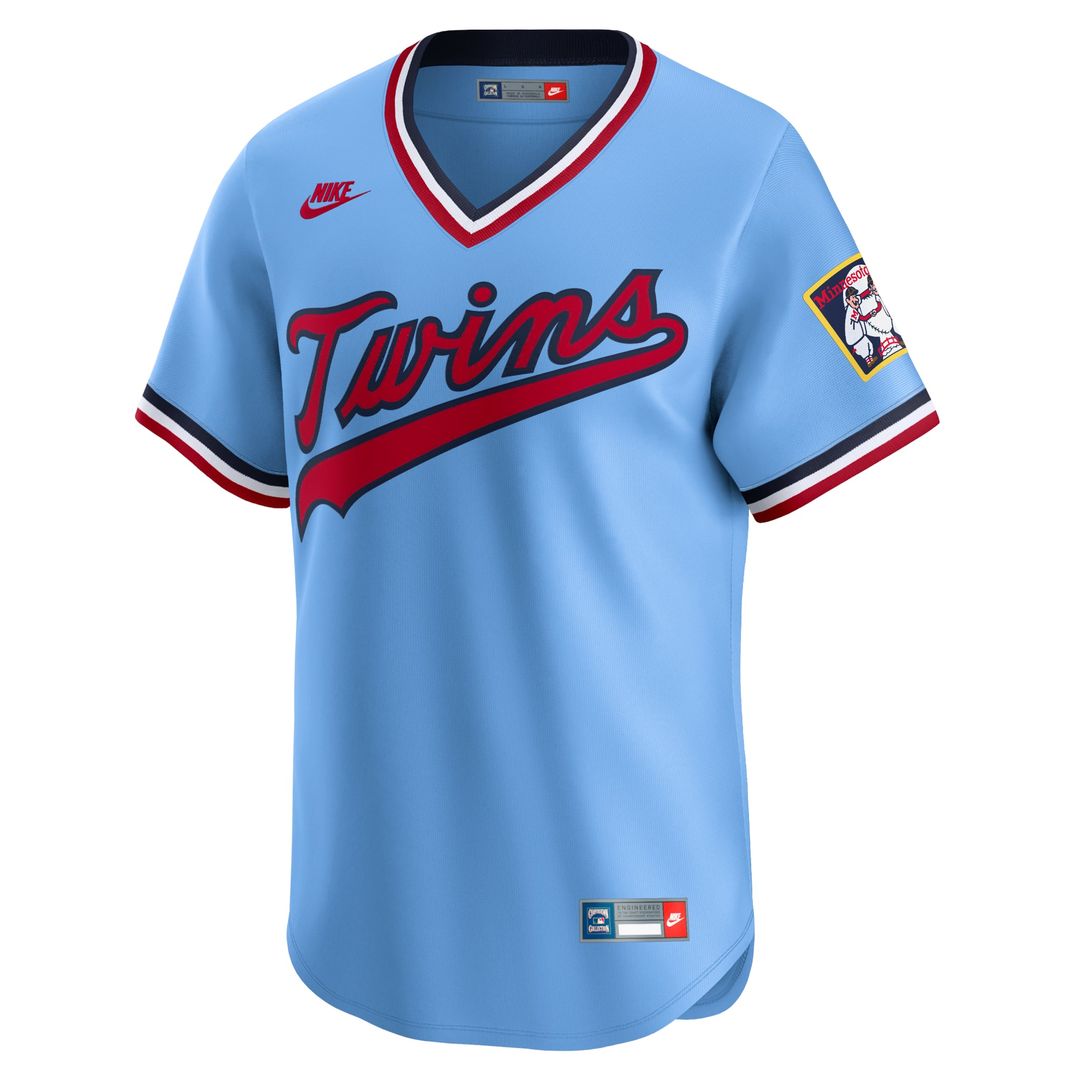 Men's Minnesota Twins Light Blue Cooperstown Collection Limited MLB Baseball Jersey - view 2