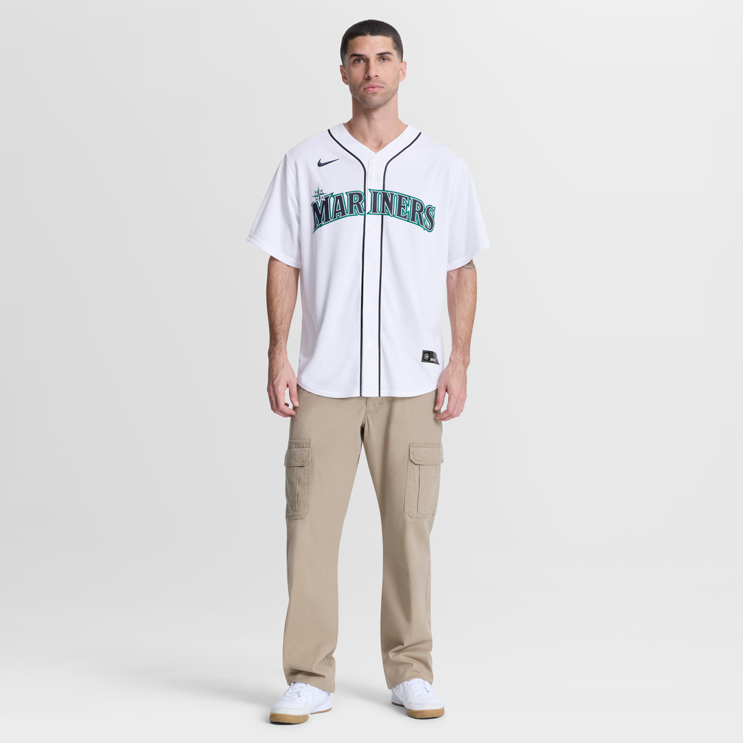 Men's Seattle Mariners Bryce Miller White Home Replica MLB Baseball Jersey - view 6
