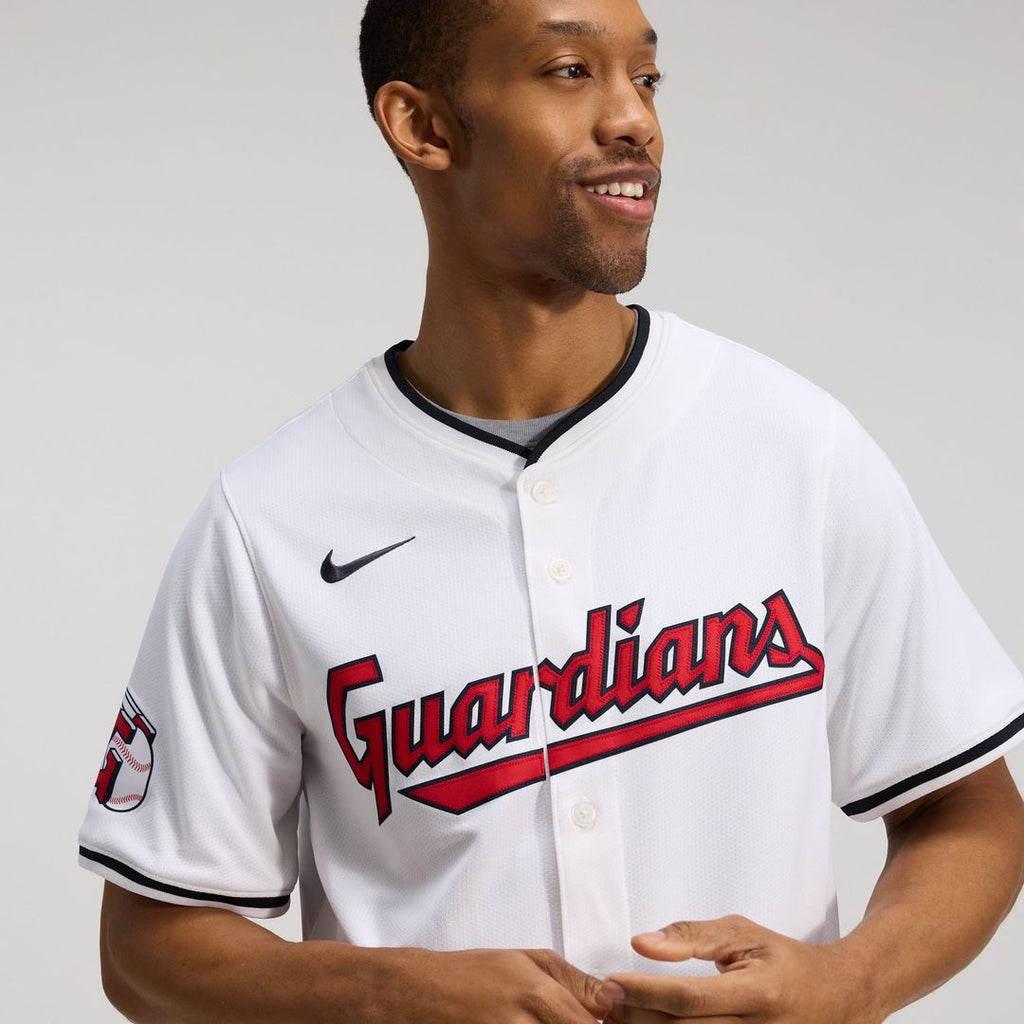 Men's Cleveland Guardians Jose Ramirez White Home Limited MLB Baseball Jersey - view 8