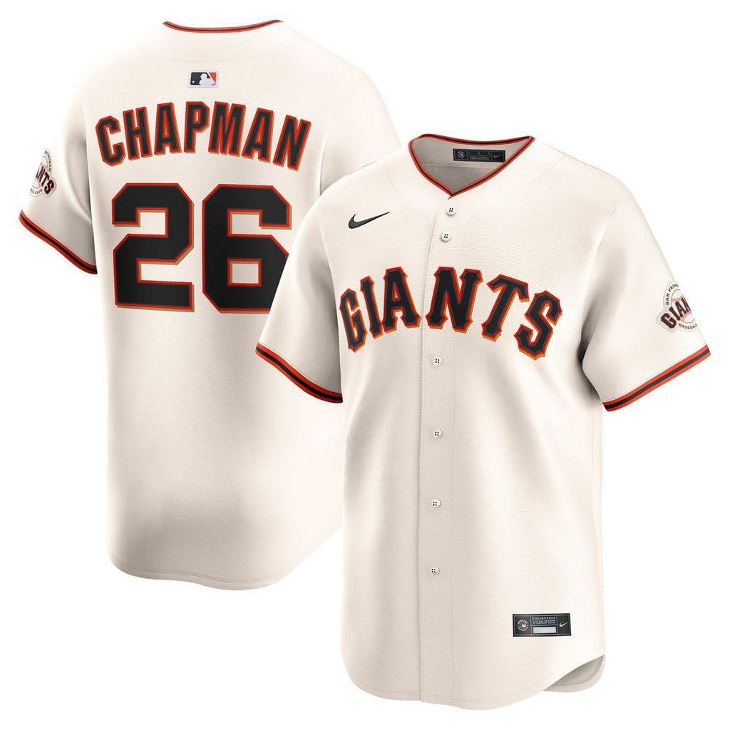 Men's San Francisco Giants Matt Chapman Cream Home Limited MLB Baseball Jersey - view 1