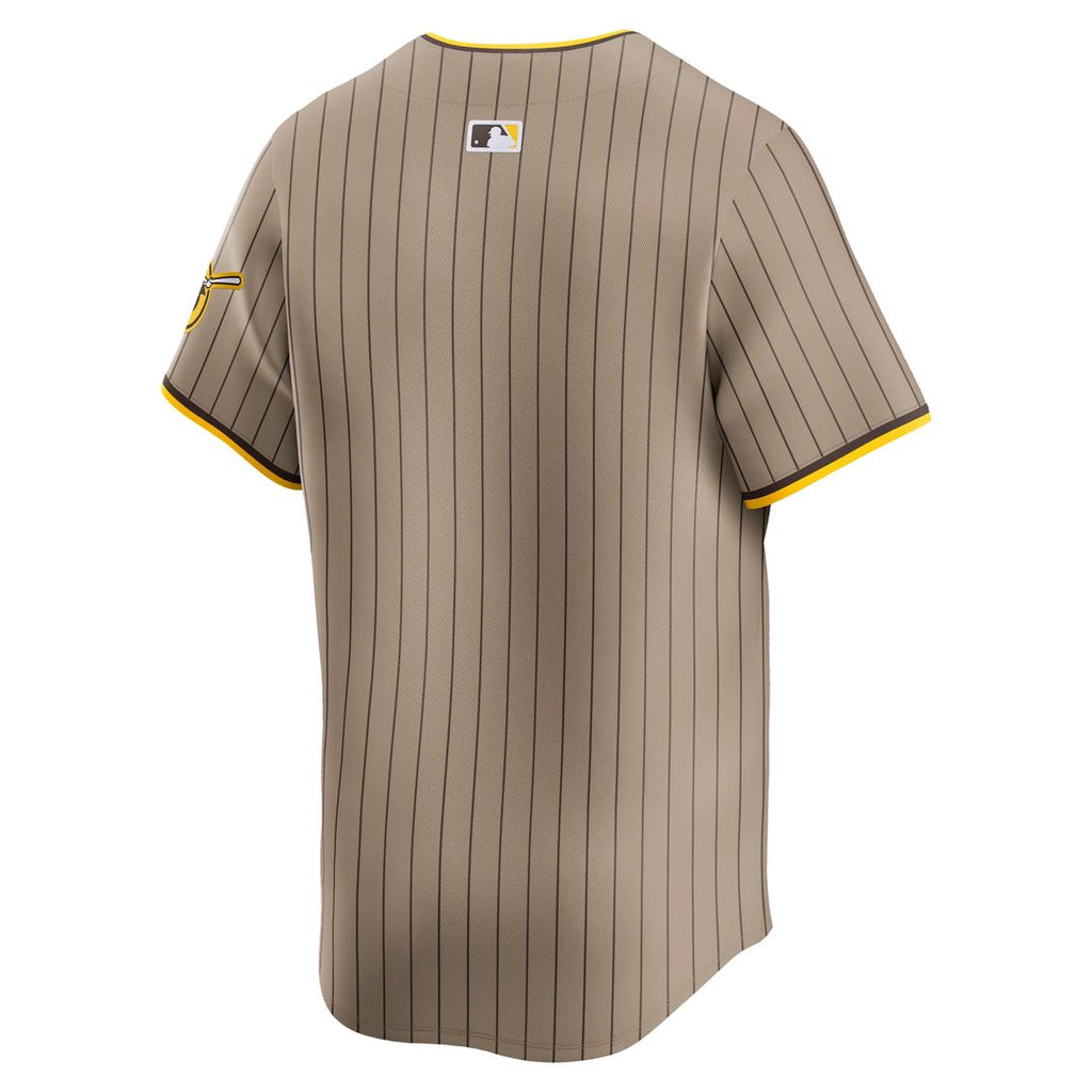 Men's San Diego Padres Khaki Alternate Limited MLB Baseball Jersey - view 3