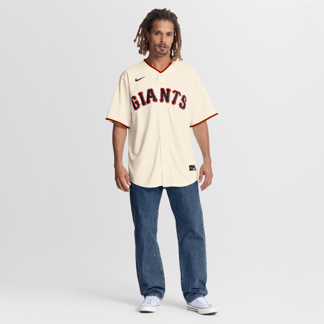 Men's San Francisco Giants Jesus Rodriguez Cream Home Replica MLB Baseball Jersey - view 2