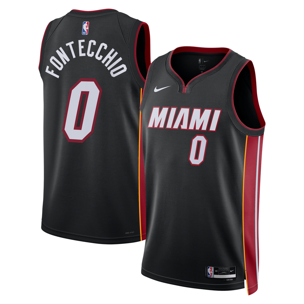 Unisex Simone Fontecchio Miami Heat Icon Edition Swingman NBA Basketball Jersey - Black - view 2