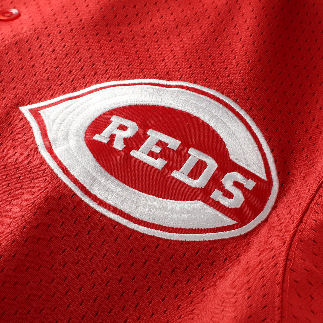Men's Cincinnati Reds Deion Sanders Red Big & Tall Cooperstown Mesh Batting Practice MLB Baseball Jersey - view 4