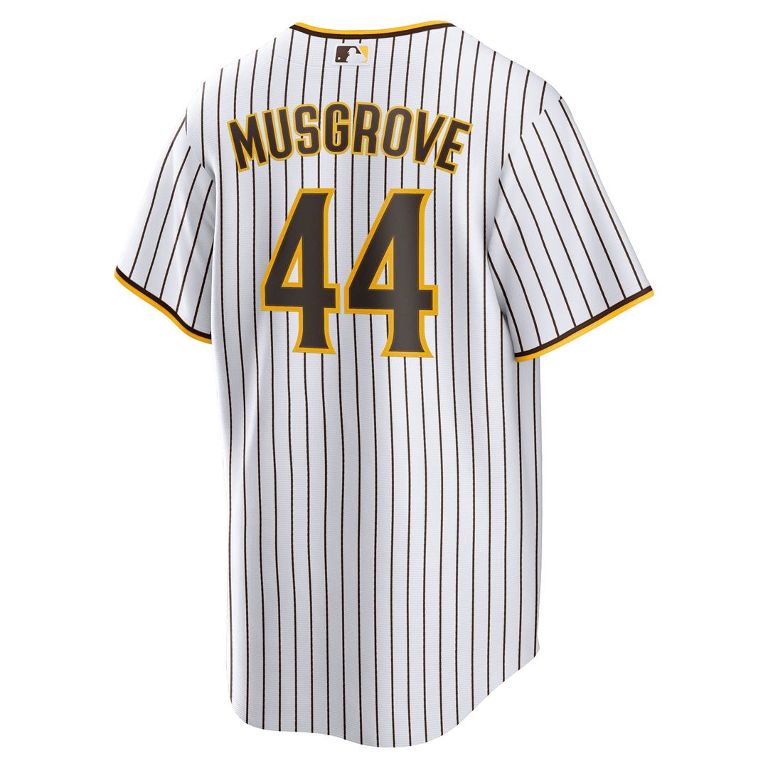 Men's San Diego Padres Joe Musgrove White Home Replica MLB Baseball Jersey - view 3