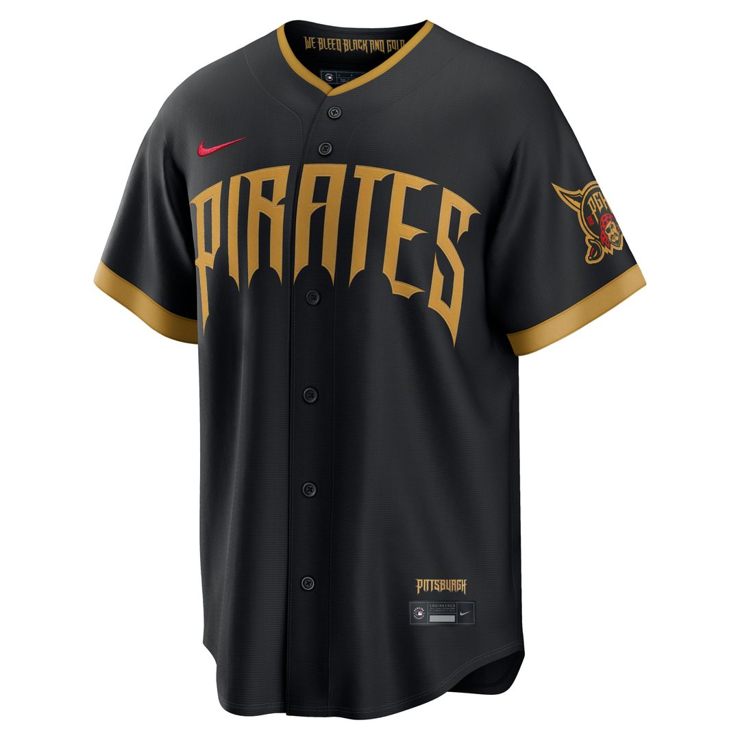 Men's Pittsburgh Pirates Paul Skenes Black 2026 City Connect Stadium MLB Baseball Jersey - view 2