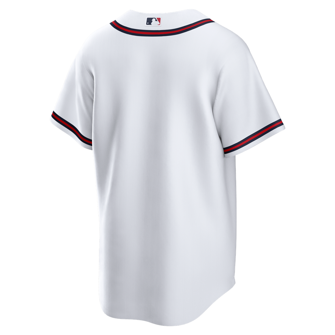 Men's Atlanta Braves White Home Big & Tall Replica MLB Baseball Jersey - view 3