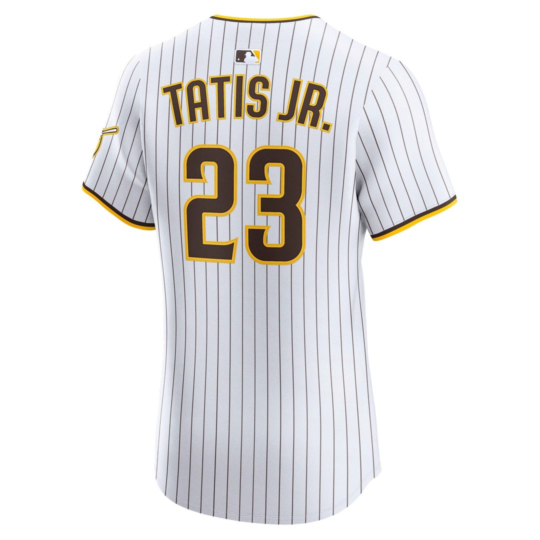 Men's San Diego Padres Fernando Tatis Jr. White Home Elite MLB Baseball Jersey - view 3