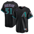 Men's Arizona Diamondbacks Randy Johnson Black Throwback Cooperstown Collection Limited MLB Baseball Jersey - view 4