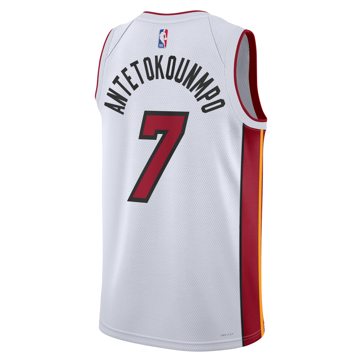 Unisex Giannis Antetokounmpo Miami Heat Association Edition Swingman NBA Basketball Jersey - White - view 4