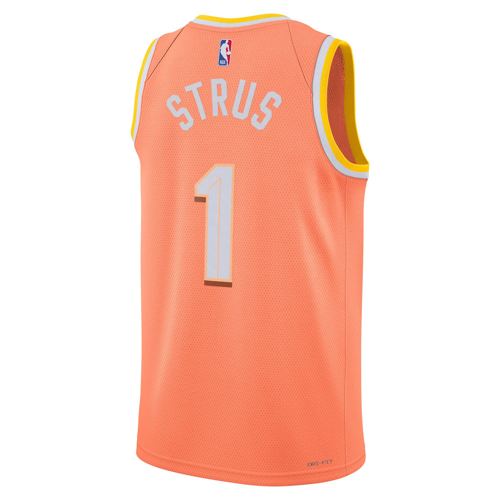 Unisex Max Strus Cleveland Cavaliers 2025/26 City Edition Swingman NBA Basketball Jersey - Orange - view 4