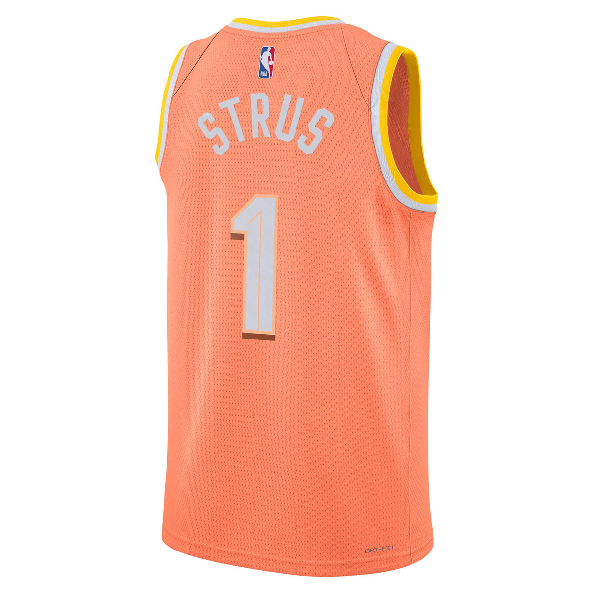 Unisex Max Strus Cleveland Cavaliers 2025/26 City Edition Swingman NBA Basketball Jersey - Orange - view 4
