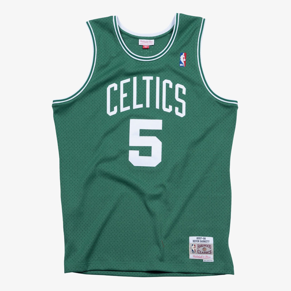 Men's Boston Celtics Swingman NBA Basketball Jersey Road Kevin Garnett 2007-08 - view 1