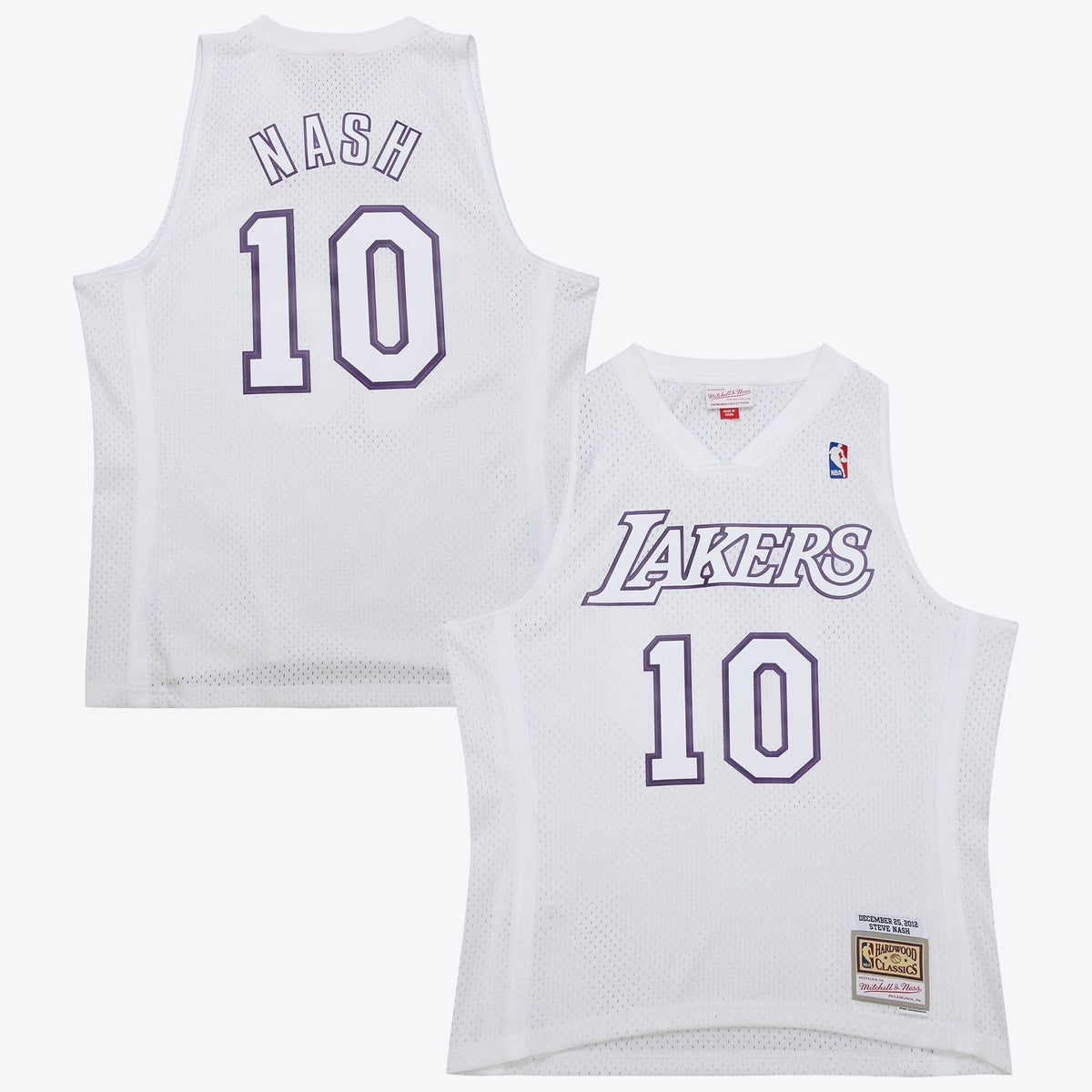 Men's Los Angeles Lakers Steve Nash 2012 Day NBA Basketball Jersey - White - view 2