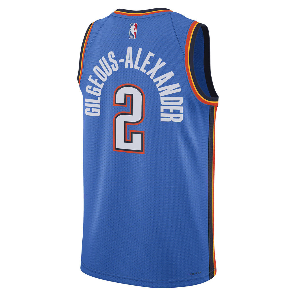 Unisex Oklahoma City Thunder Replica Icon Swingman NBA Basketball Jersey - Gilgeous-Alexander - view 4