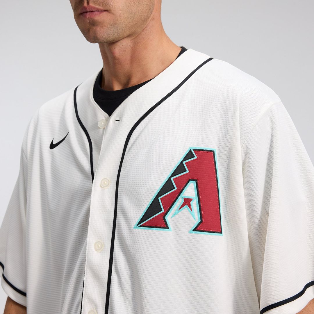 Men's Arizona Diamondbacks Corbin Carroll Cream Home Replica MLB Baseball Jersey - view 9