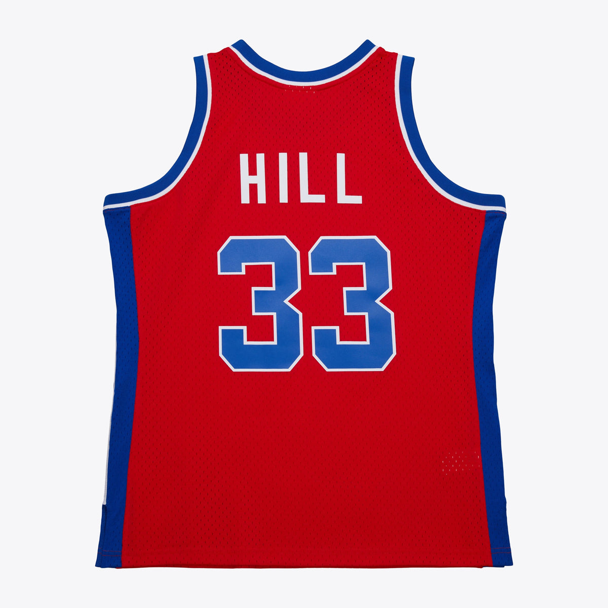 Men's Detroit Pistons Grant Hill 1994 Dark NBA Basketball Jersey - Red - view 4