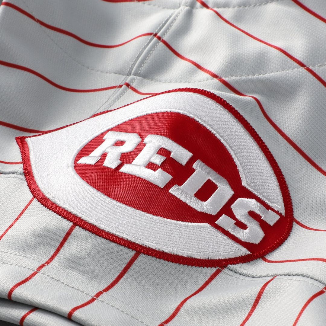Men's Cincinnati Reds Deion Sanders Gray 1997 MLB Baseball Jersey - view 7
