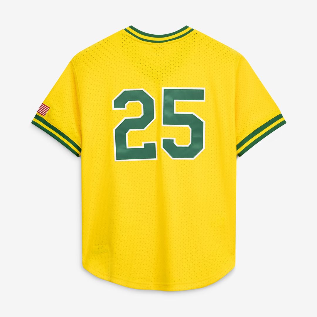 Men's Athletics Mark McGwire Gold Batting Practice MLB Baseball Jersey - view 3