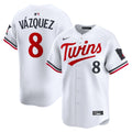 Men's Minnesota Twins Christian Vázquez White Home Limited MLB Baseball Jersey - view 1