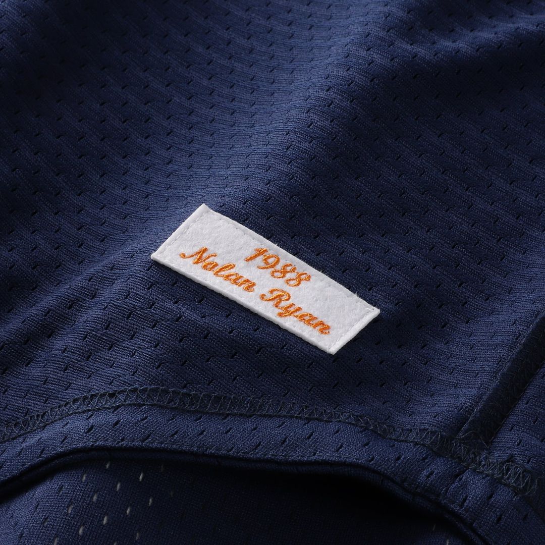 Men's Houston Astros Nolan Ryan Navy Cooperstown Collection Big & Tall Mesh Batting Practice MLB Baseball Jersey - view 6