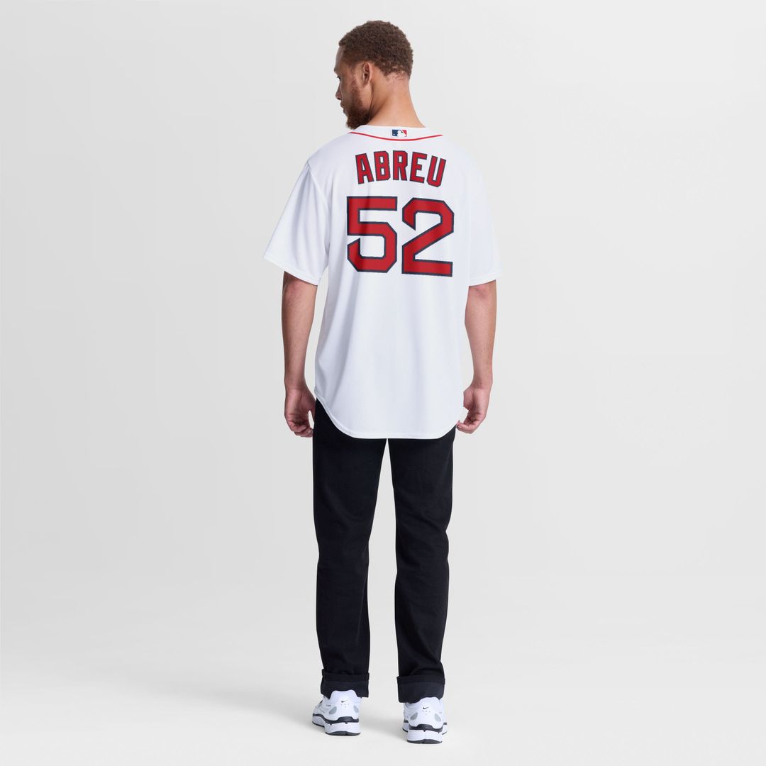 Men's Boston Red Sox Wilyer Abreu White Home Replica MLB Baseball Jersey - view 5