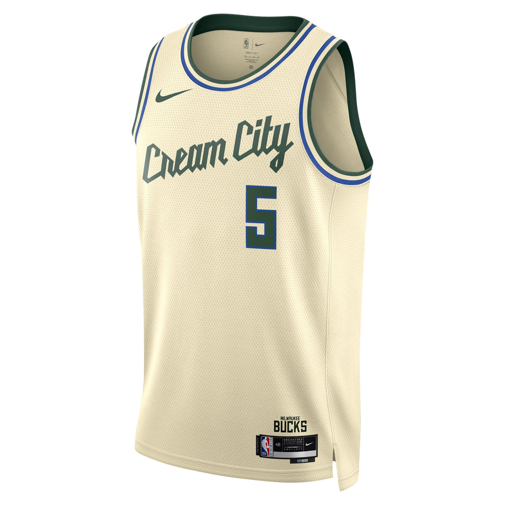 Unisex Gary Trent Jr. Milwaukee Bucks 2025/26 City Edition Swingman NBA Basketball Jersey - Cream - view 3