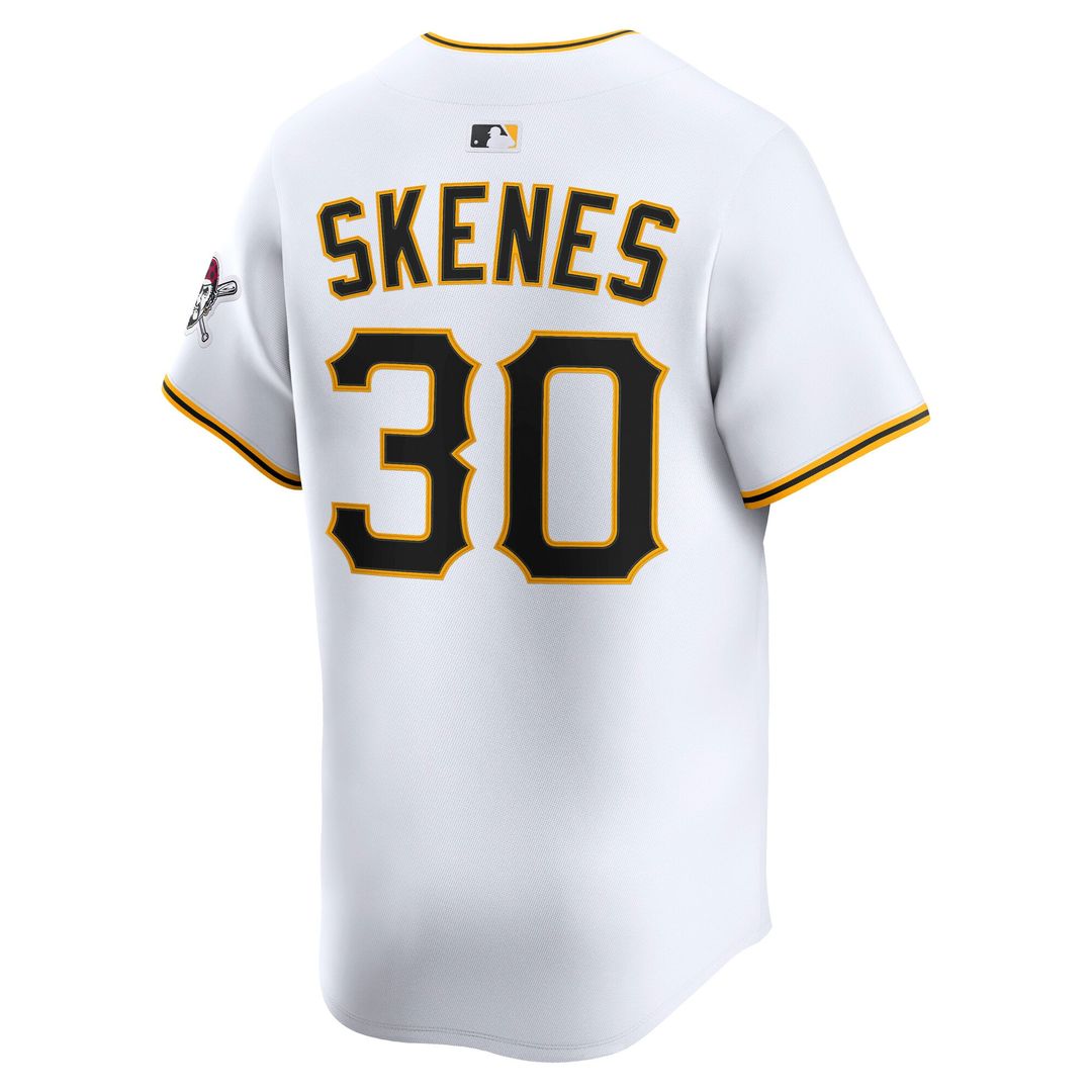 Men's Pittsburgh Pirates Paul Skenes White Home Limited MLB Baseball Jersey - view 3
