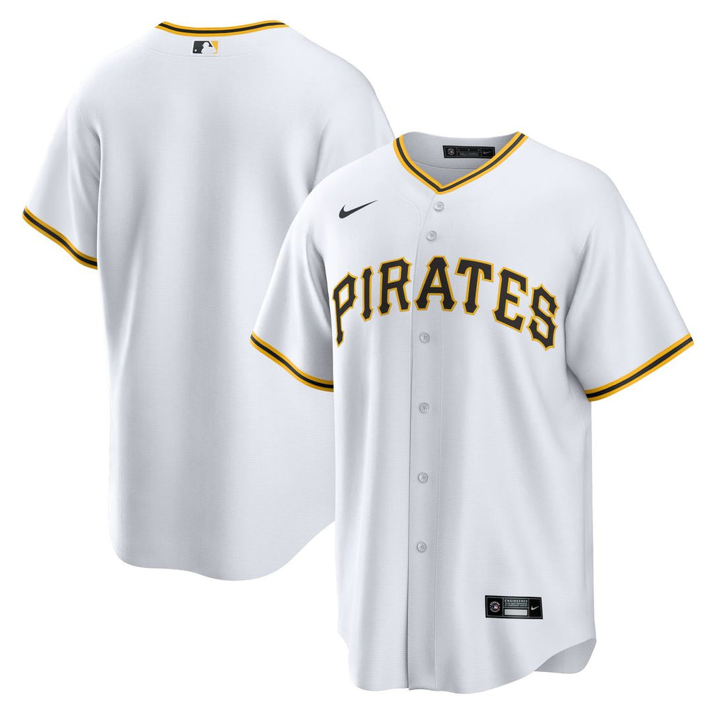 Men's Pittsburgh Pirates White Home Replica MLB Baseball Jersey - view 1