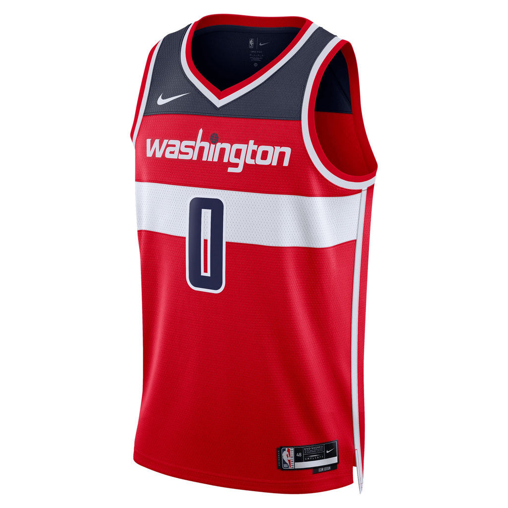 Unisex Bilal Coulibaly Washington Wizards Icon Edition Swingman NBA Basketball Jersey - Red - view 3