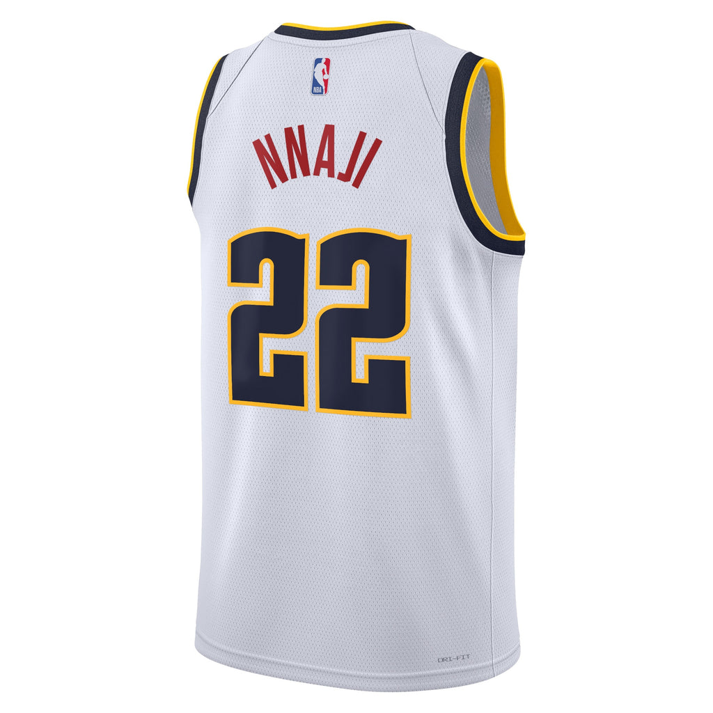 Unisex Zeke Nnaji Denver Nuggets Association Edition Swingman NBA Basketball Jersey - White - view 3