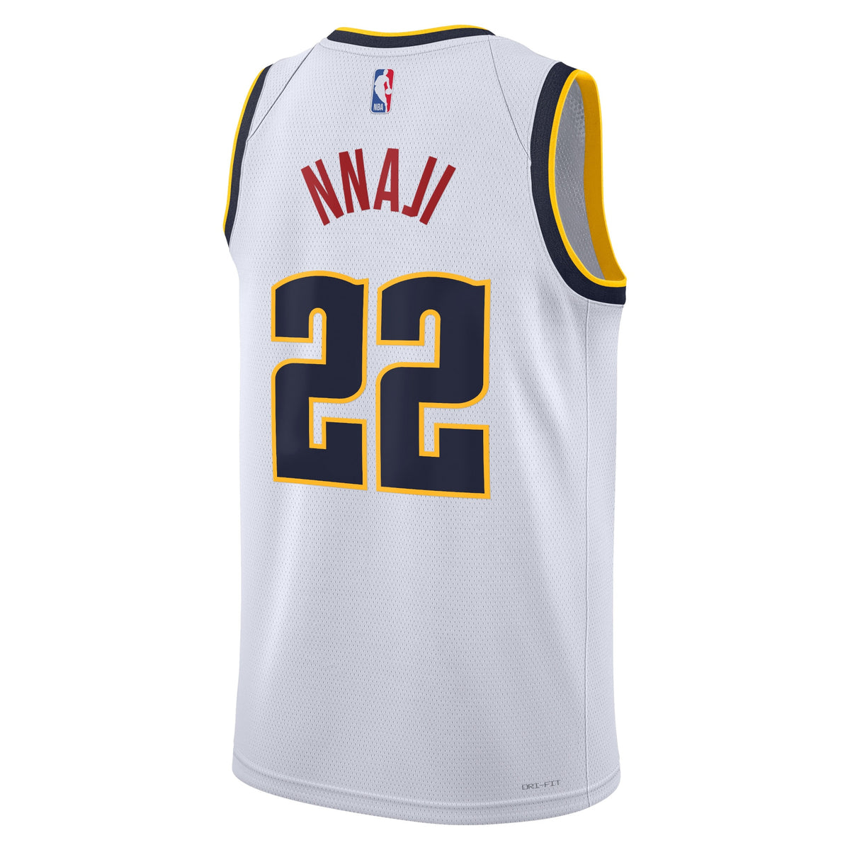 Unisex Zeke Nnaji Denver Nuggets Association Edition Swingman NBA Basketball Jersey - White - view 3