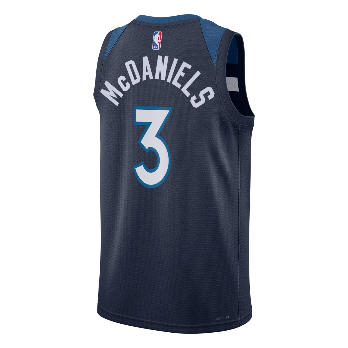 Unisex Jaden McDaniels Minnesota Timberwolves Icon Edition Swingman NBA Basketball Jersey - Navy - view 3