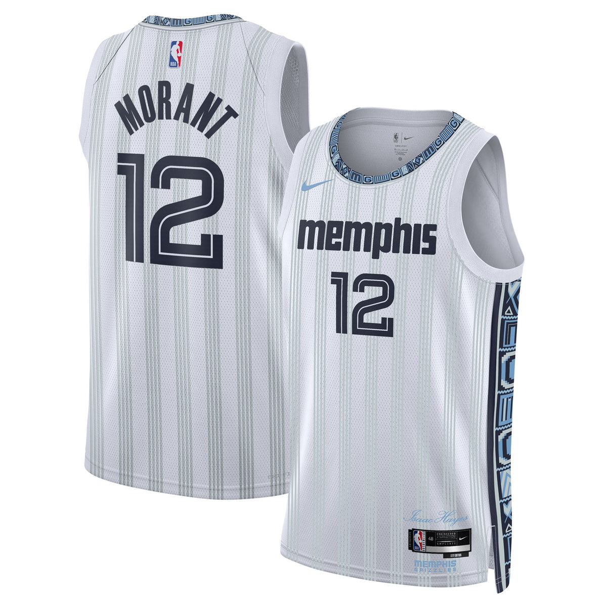 Unisex Ja Morant Memphis Grizzlies 2025/26 City Edition Swingman NBA Basketball Jersey - Gray - view 1