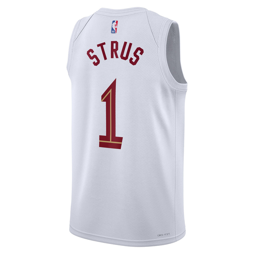 Unisex Max Strus Cleveland Cavaliers Association Edition Swingman NBA Basketball Jersey - White - view 4
