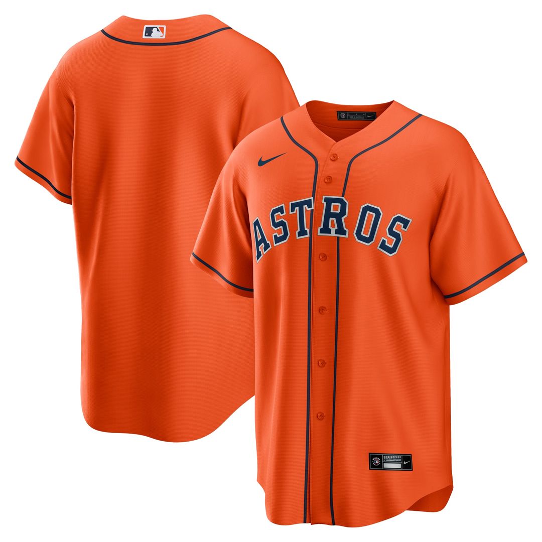 Men's Houston Astros White Home Replica MLB Baseball Jersey - view 7