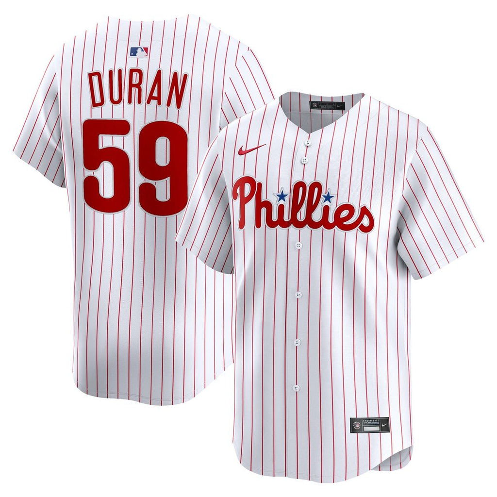 Men's Philadelphia Phillies Jhoan Duran White Home Limited MLB Baseball Jersey - view 4