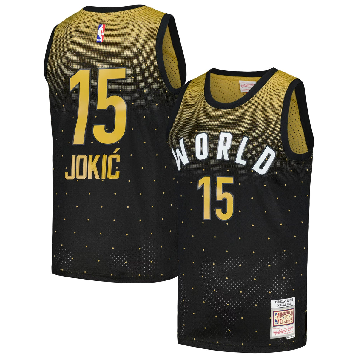 Men's Nikola Jokic Black 2016 NBA Rising Stars Challenge Hardwood Classics Swingman Jersey - view 1