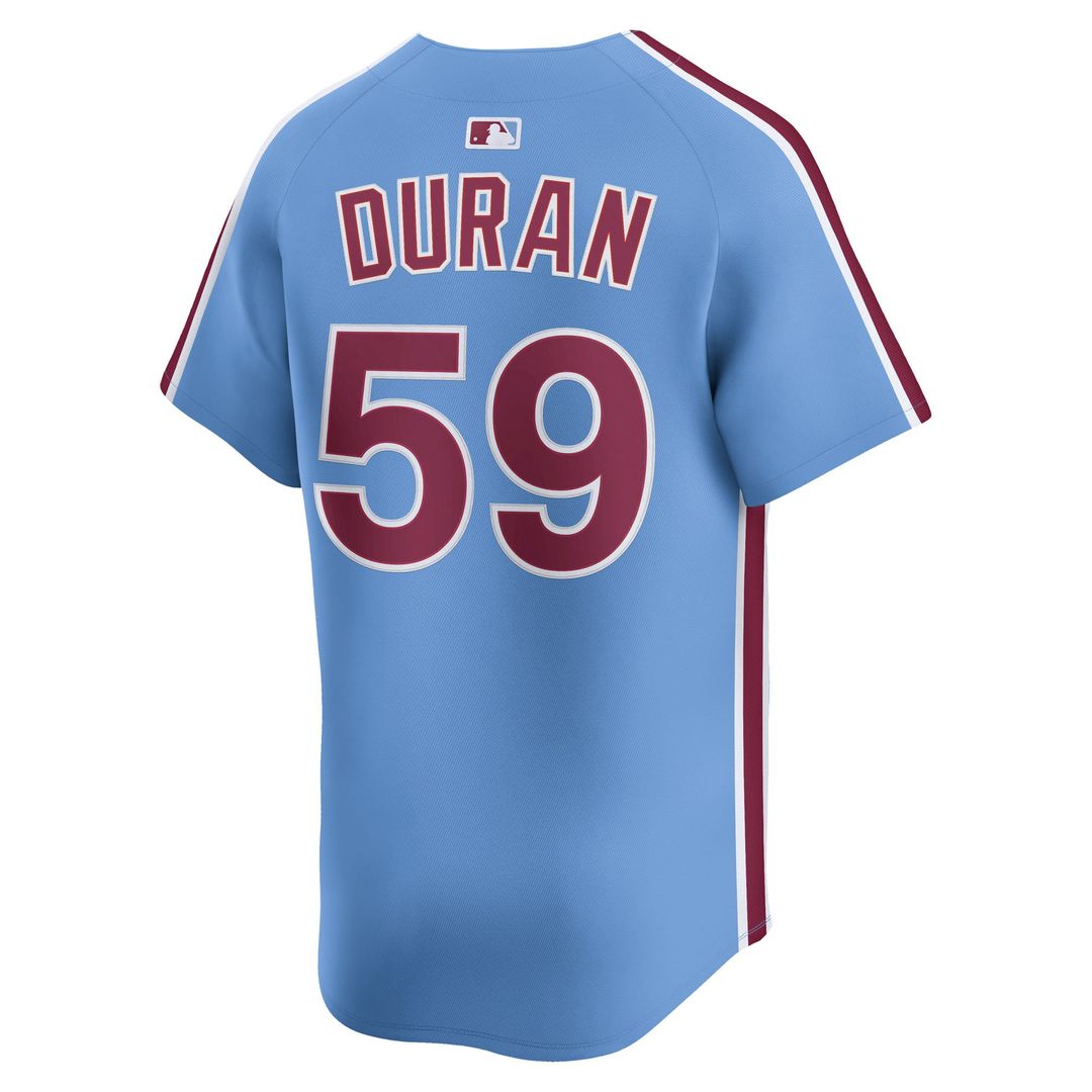 Men's Philadelphia Phillies Jhoan Duran White Home Limited MLB Baseball Jersey - view 9