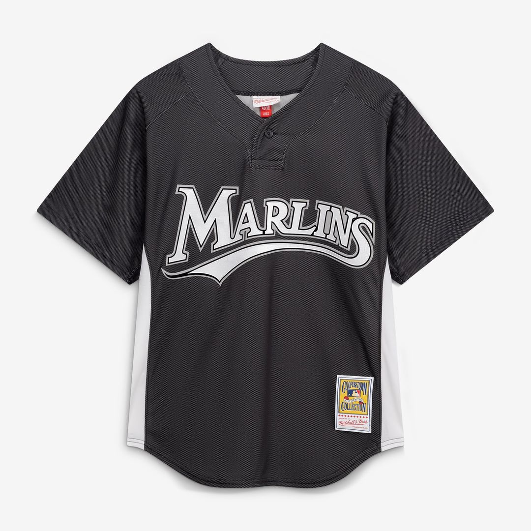 Men's Florida Marlins Dontrelle Willis Black Batting Practice MLB Baseball Jersey - view 2