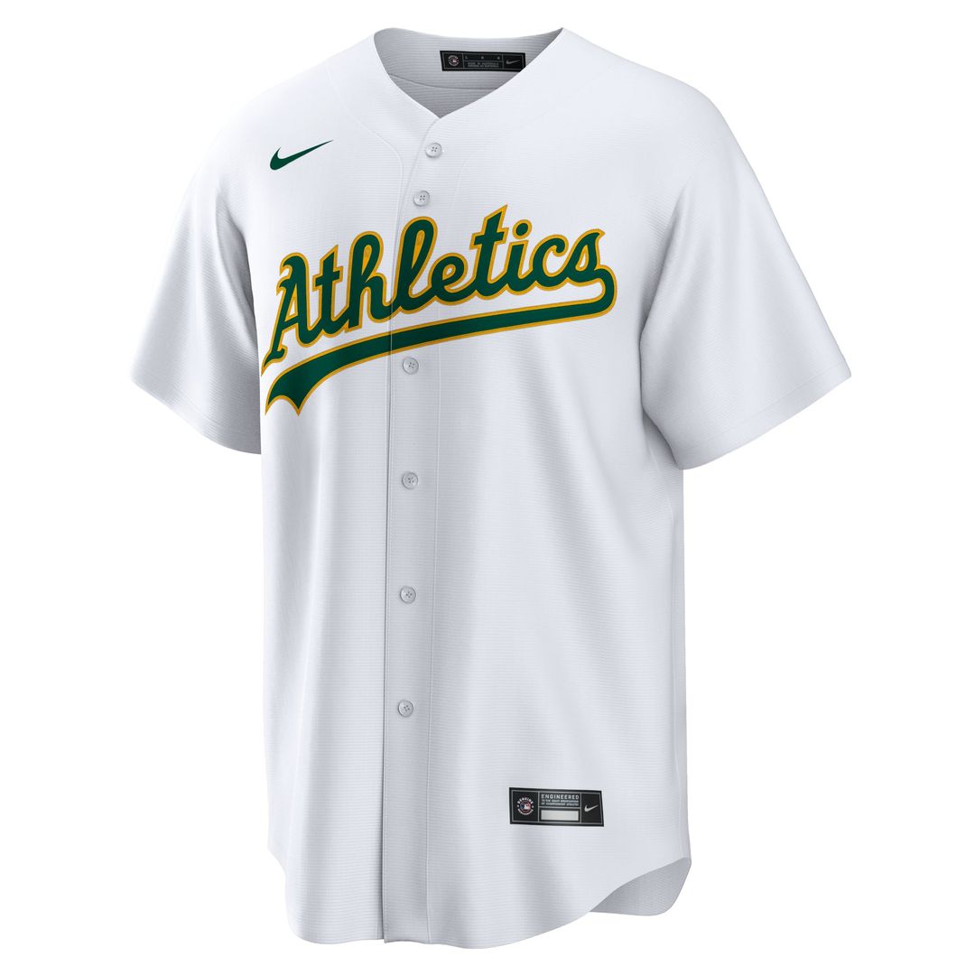 Men's Athletics Brent Rooker White Home Replica MLB Baseball Jersey - view 2
