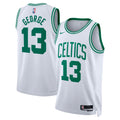 Unisex Paul George Boston Celtics Association Edition Swingman NBA Basketball Jersey - White - view 1