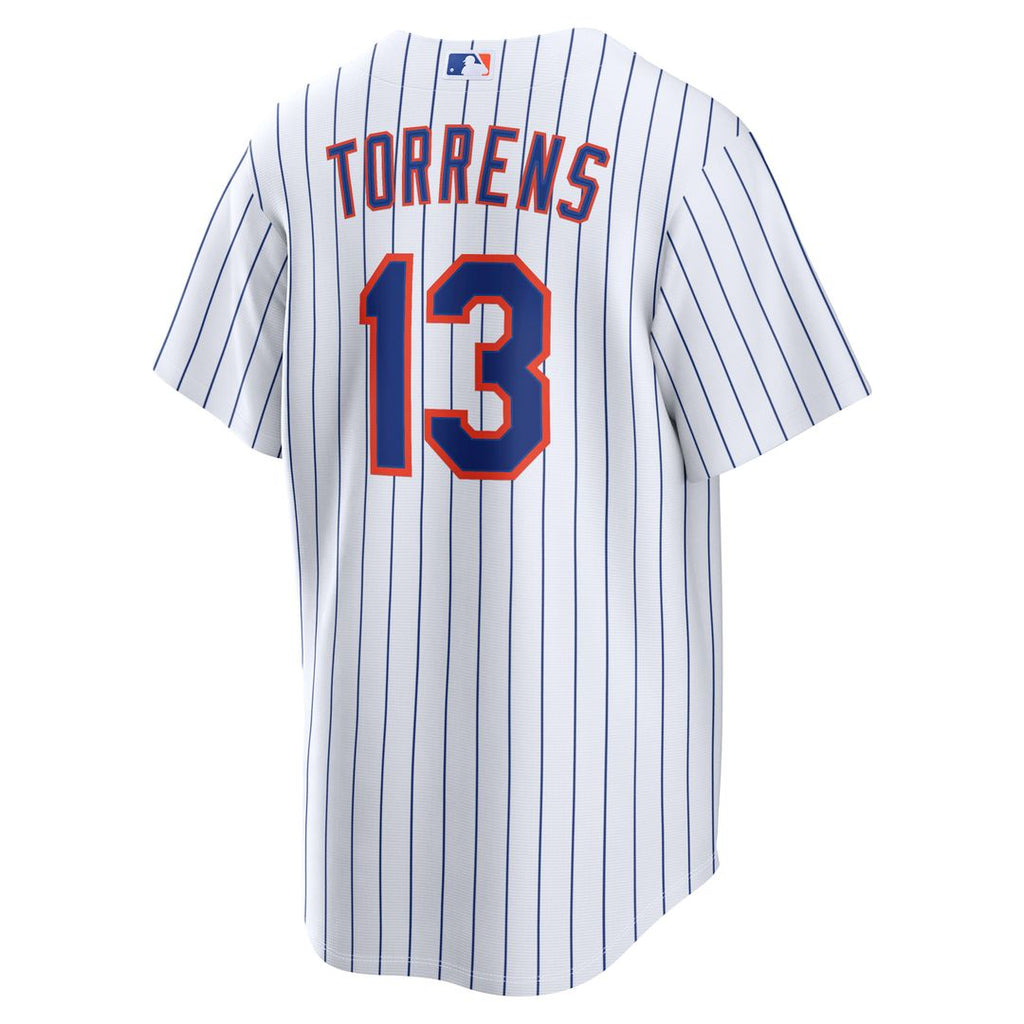 Men's New York Mets Luis Torrens White Home Replica MLB Baseball Jersey - view 3