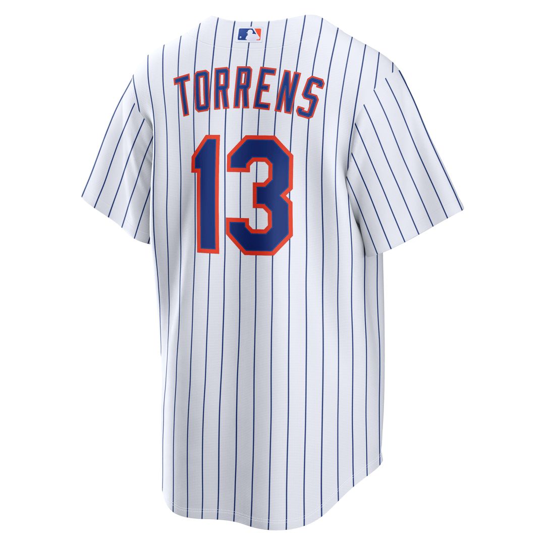 Men's New York Mets Luis Torrens White Home Replica MLB Baseball Jersey - view 3