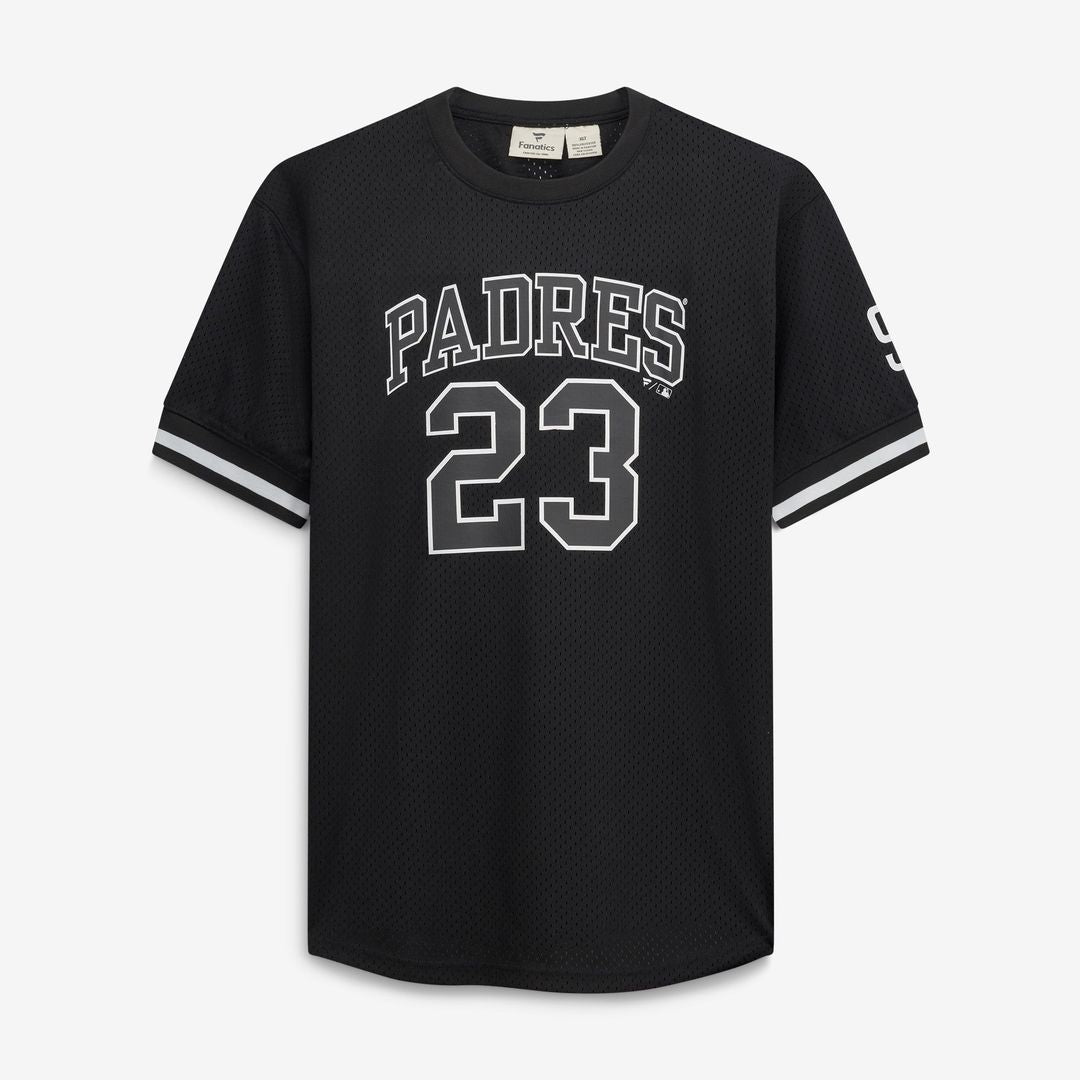 Men's San Diego Padres Fernando Tatis Jr. Black/White Big & Tall Heavyweight Mesh MLB Baseball Jersey - view 2