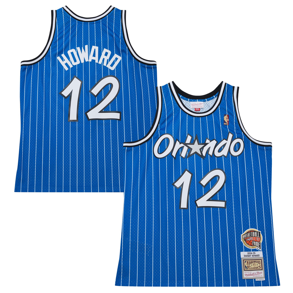 Men's Dwight Howard Blue Orlando Magic 2004/05 Hardwood Classics Hall of Fame Swingman NBA Basketball Jersey - view 1