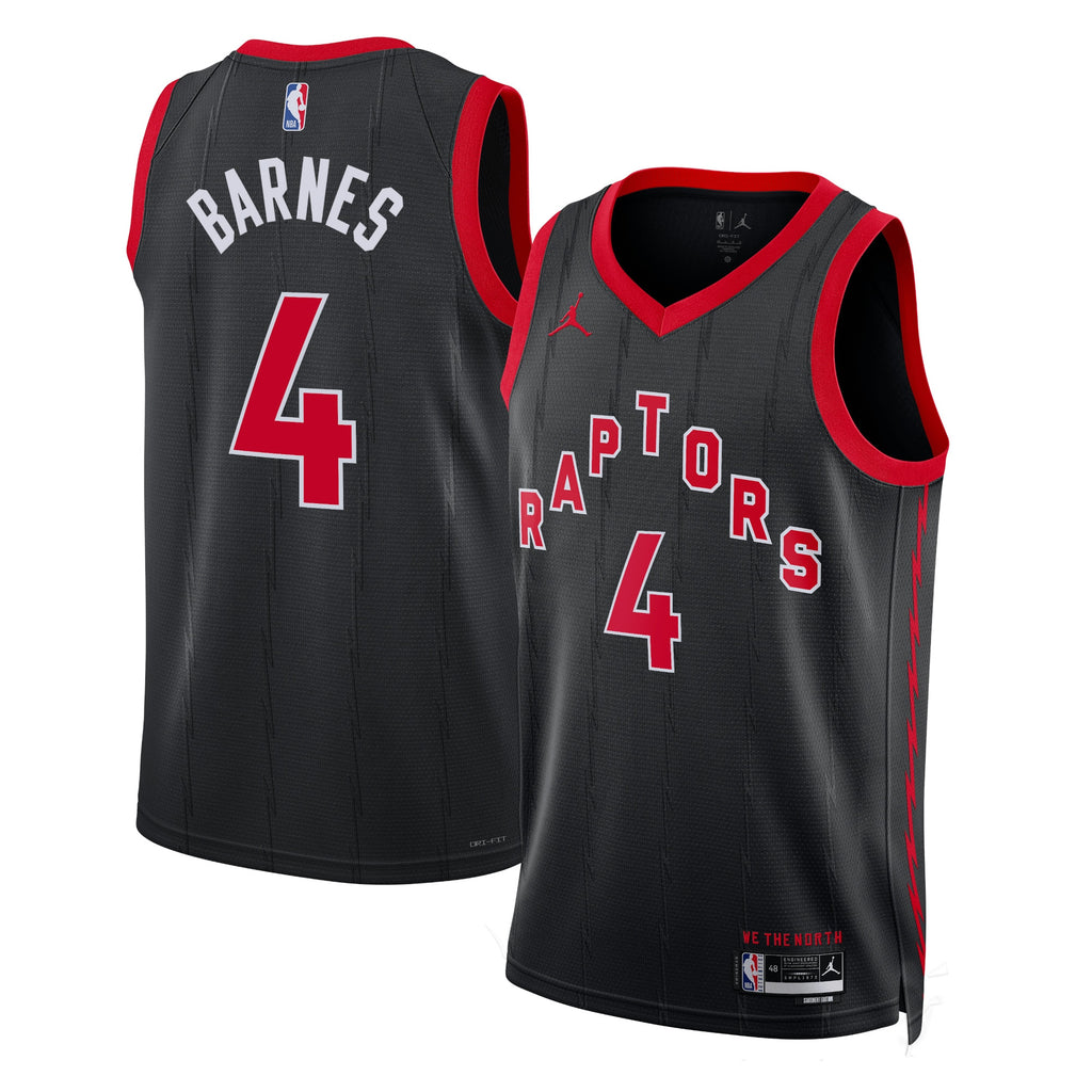 Unisex Scottie Barnes Toronto Raptors Statement Edition Swingman NBA Basketball Jersey - Black - view 1