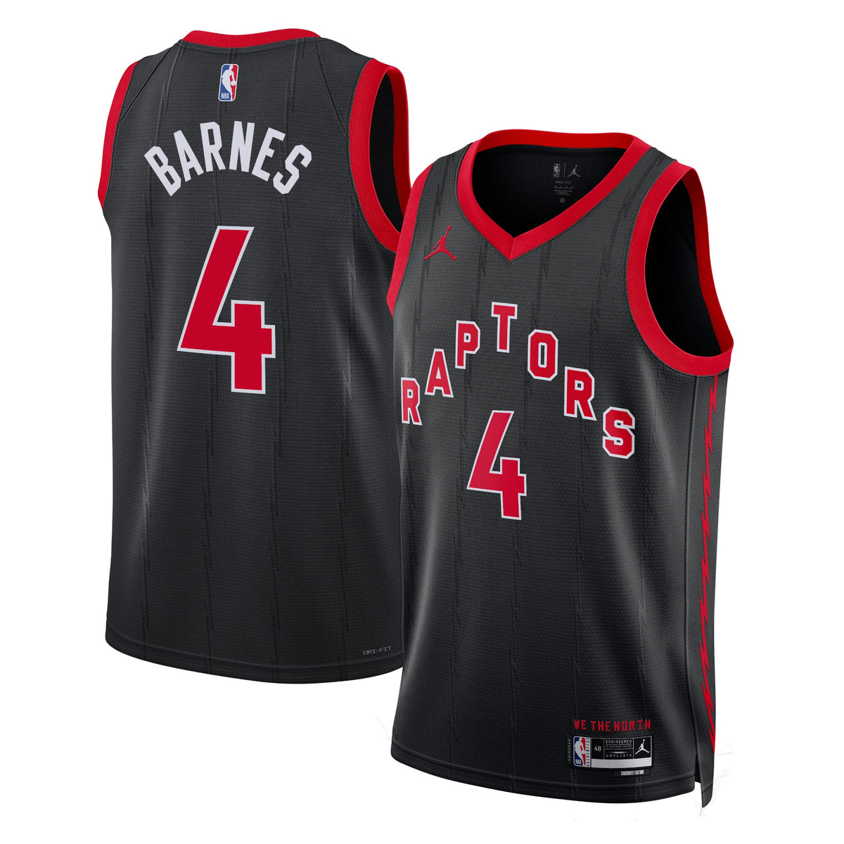 Unisex Scottie Barnes Toronto Raptors Statement Edition Swingman NBA Basketball Jersey - Black - view 1